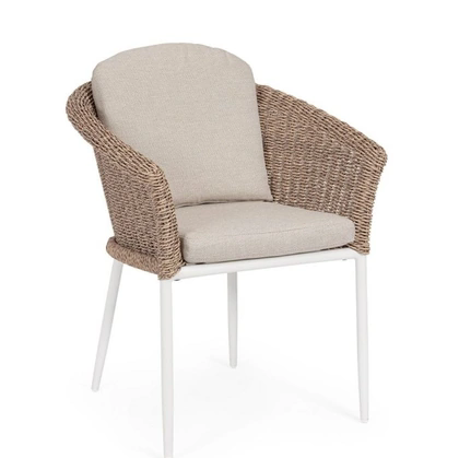 Sedia Oceana rivestita in fibra sintetica di Bizzotto