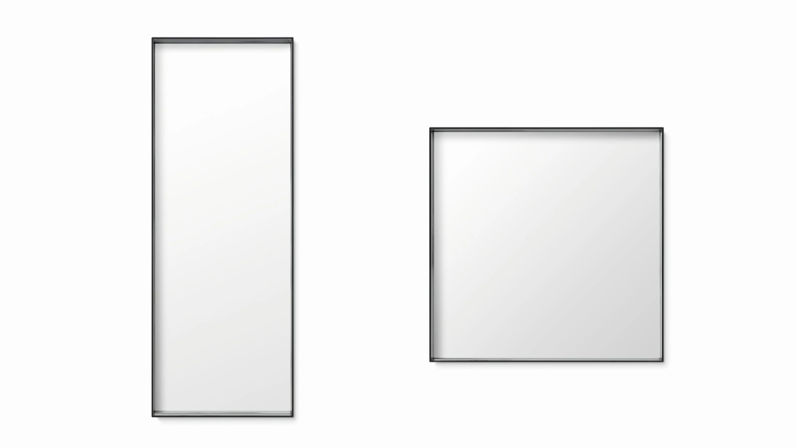 Specchio Boxy con cornice in vetro fumé di Ditre Italia