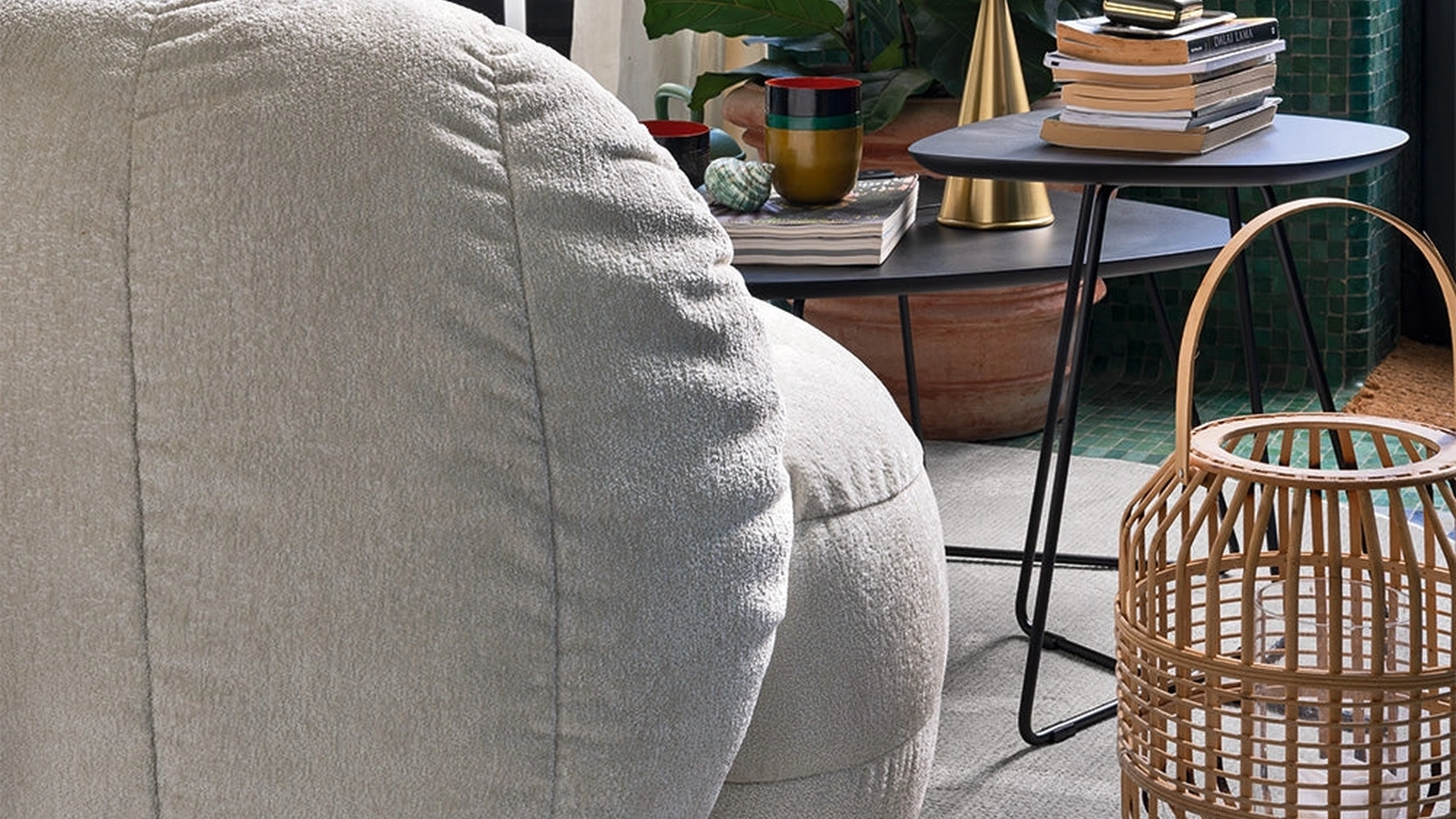 Tavolino Ciop laccato nero di Connubia