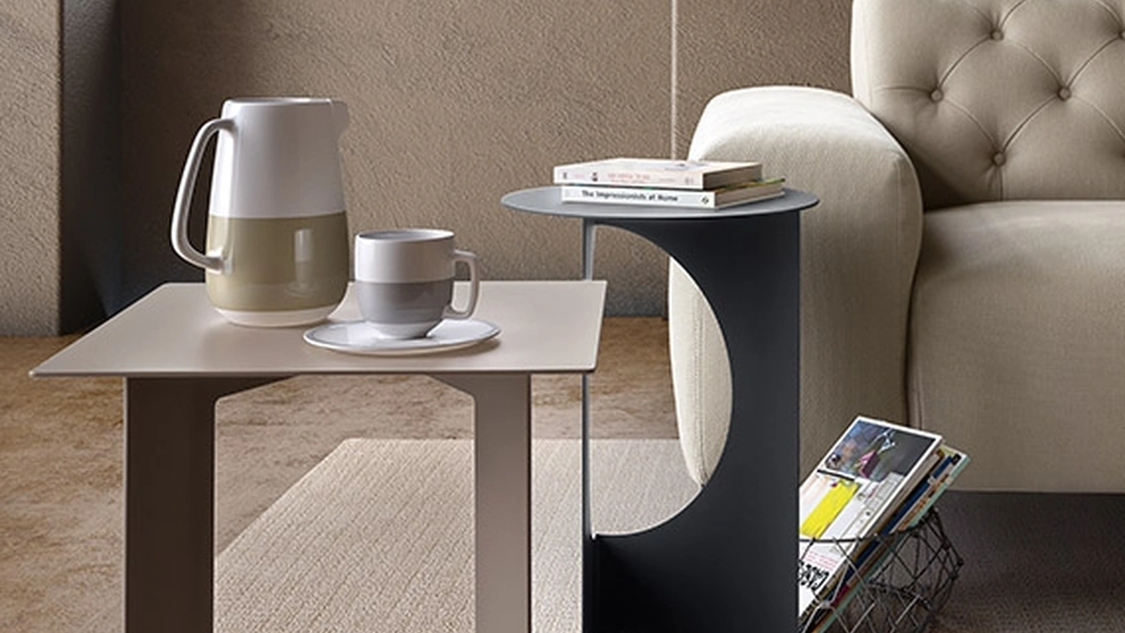 Tavolino di design Duetto di Pianca