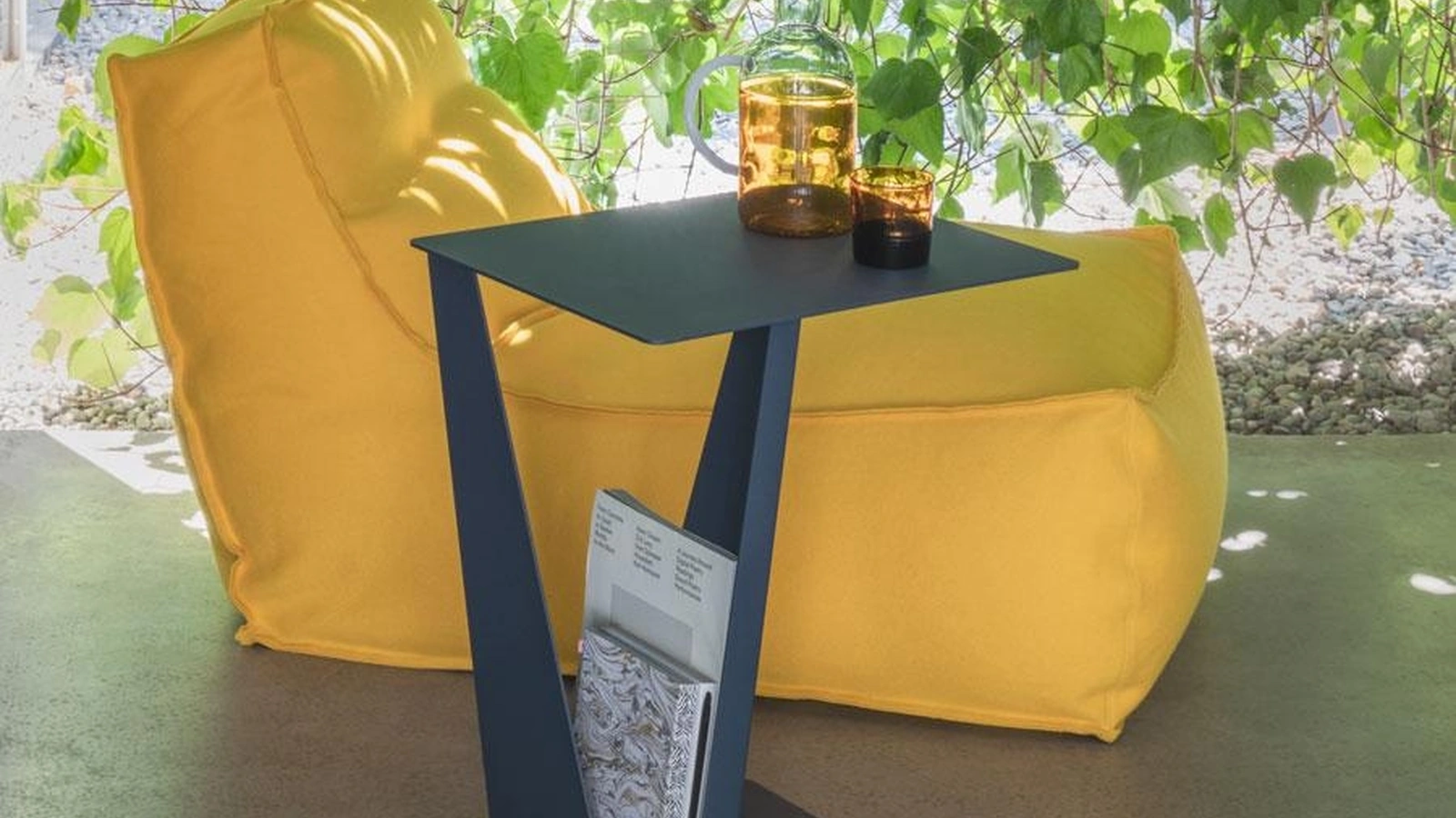 Tavolino multifunzione in metallo Vogue di Pezzani