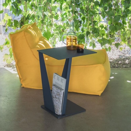 Tavolino multifunzione in metallo Vogue di Pezzani