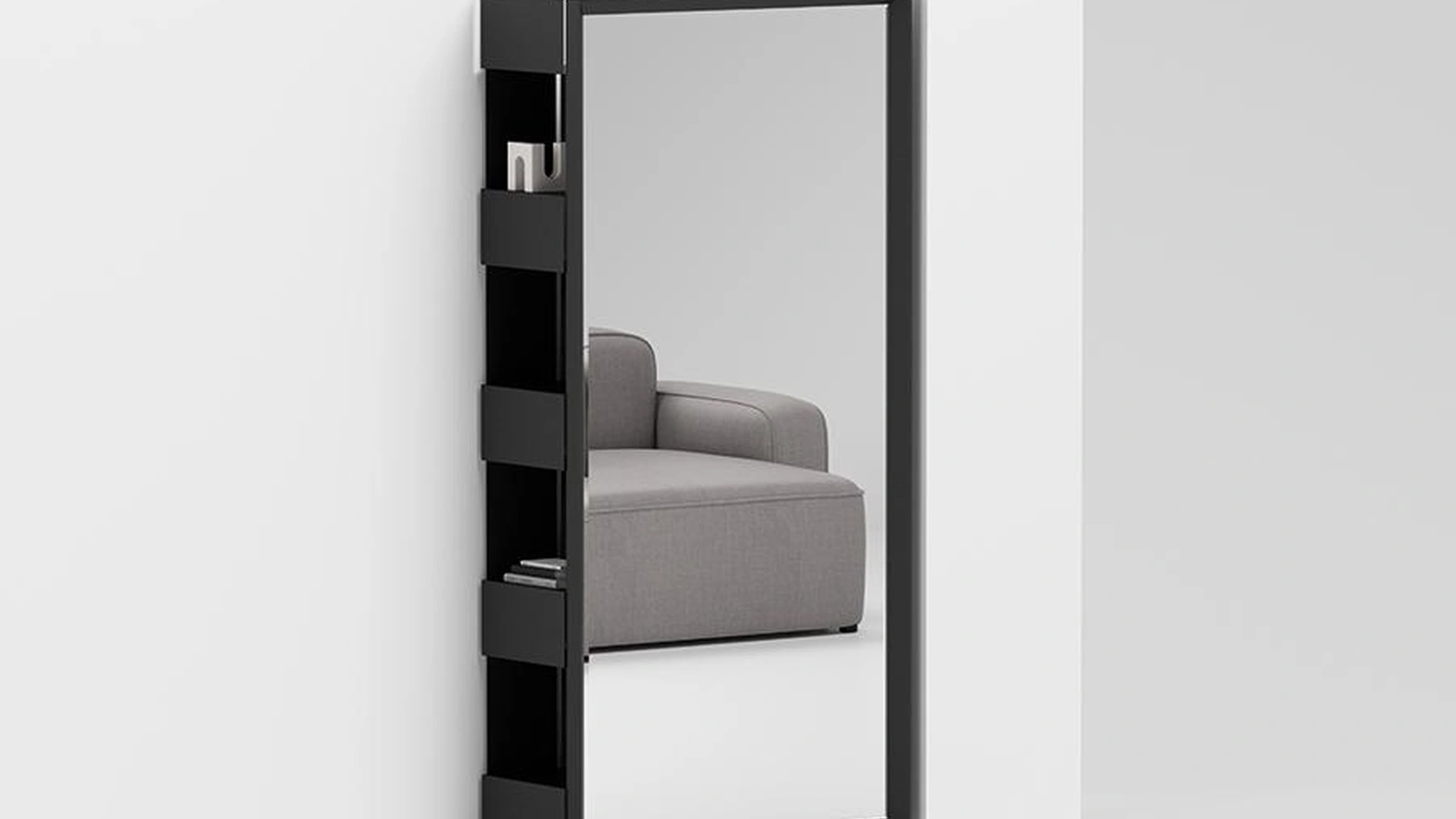 Specchiera guardaroba in metallo Rettangolo di Pezzani