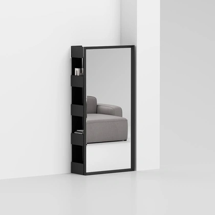 Specchiera guardaroba in metallo Rettangolo di Pezzani