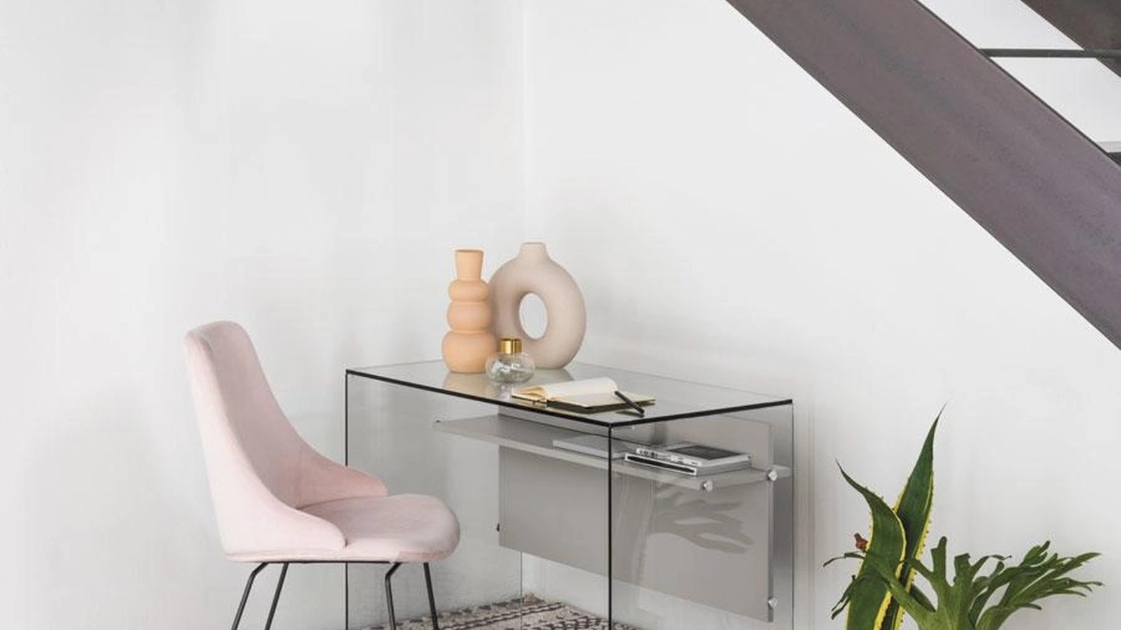 Scrittoio in vetro Scriba New di Pezzani