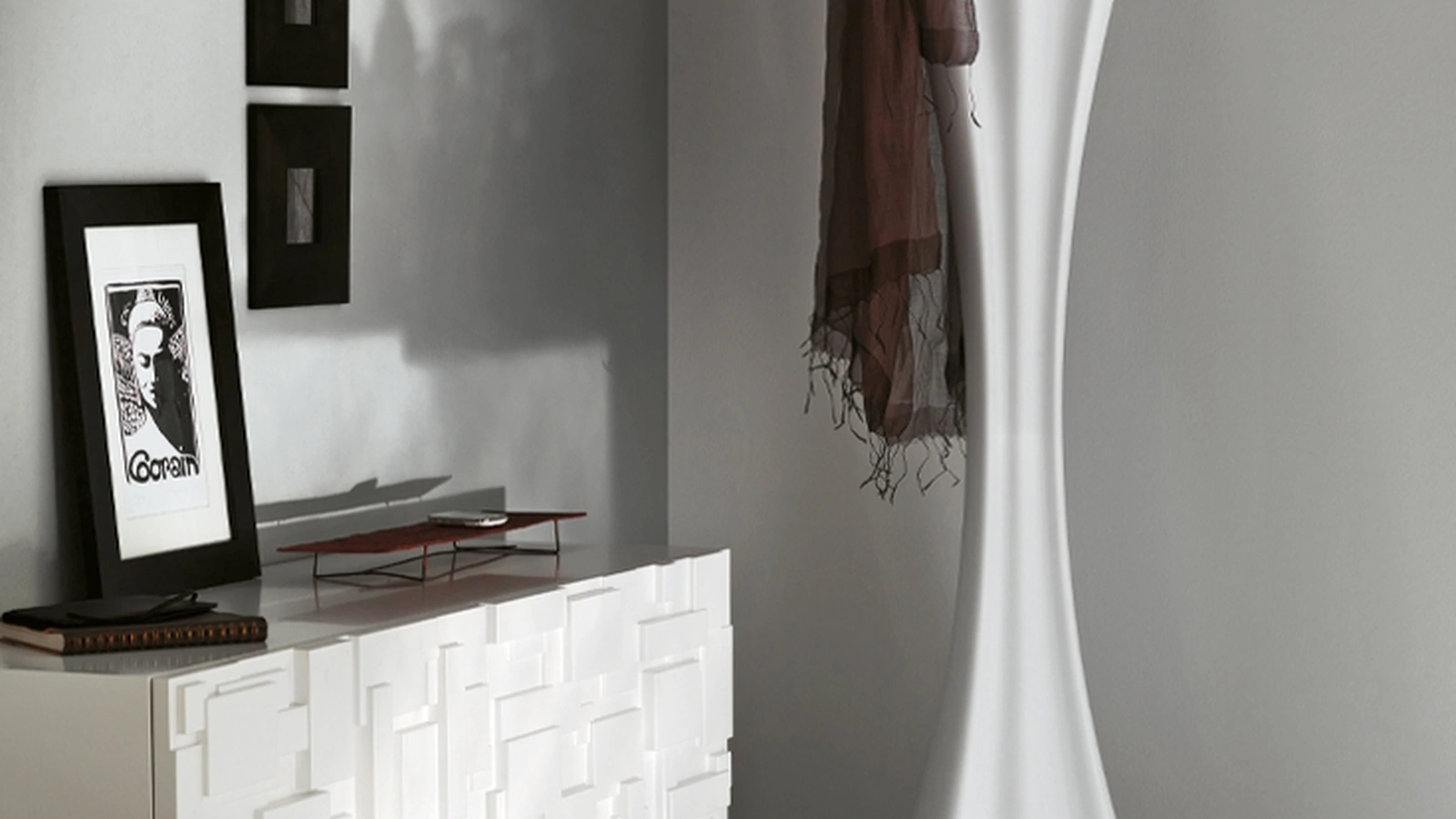 Appendiabiti in polietilene bianco Sipario di Cattelan Italia