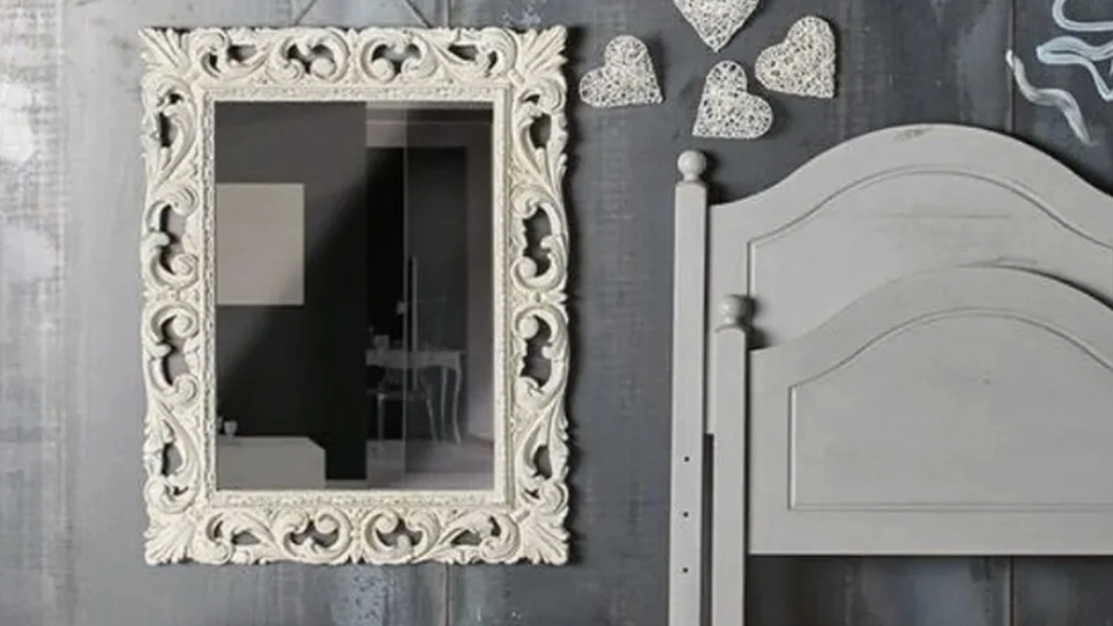 Specchiera Barocca finitura Shabby di Fratelli Mirandola