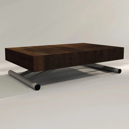 Tavolino pieghevole Merlino in rovere e metallo di Fratelli Mirandola