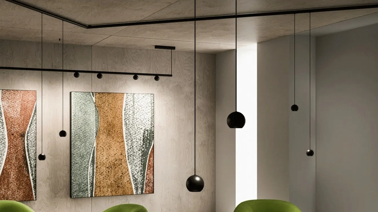 Lampada Node System a sospensione di Linea Light