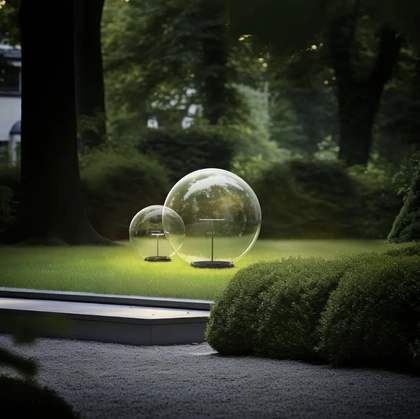 Lampada Rolling Sky Outdoor in PMMA di Linea Light