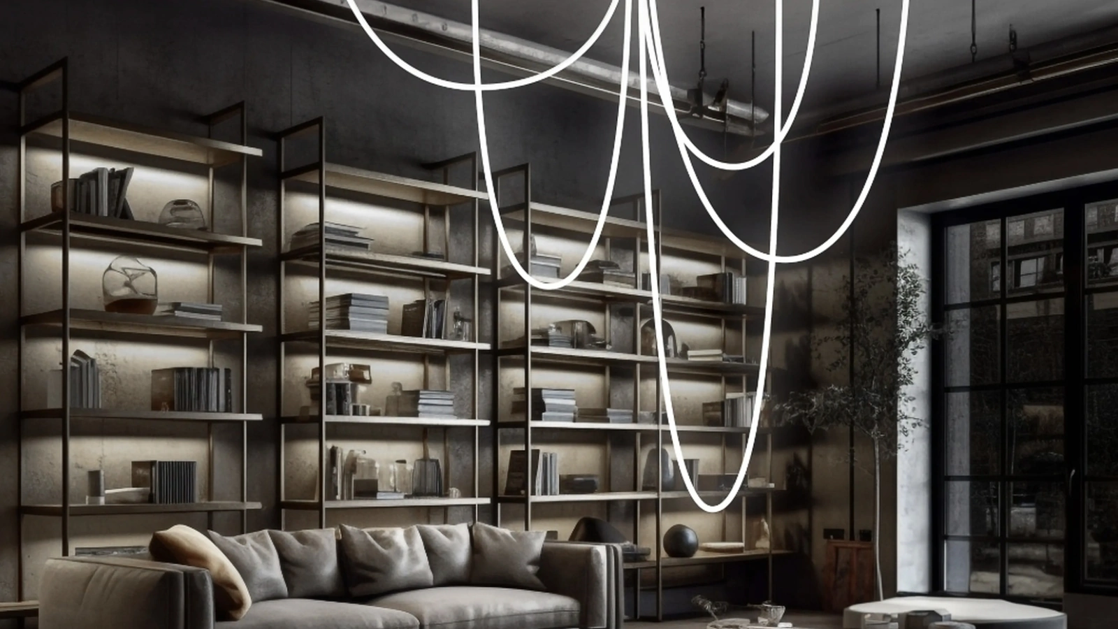 Lampada a sospensione Rubber di Linea Light