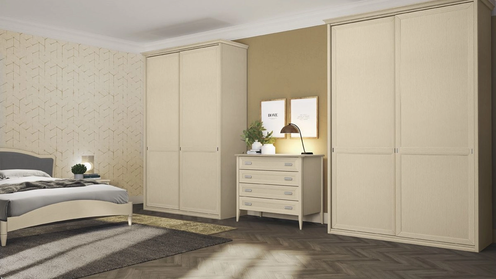 Armadio con ante scorrevoli Arcadia AM203 di Colombini Casa