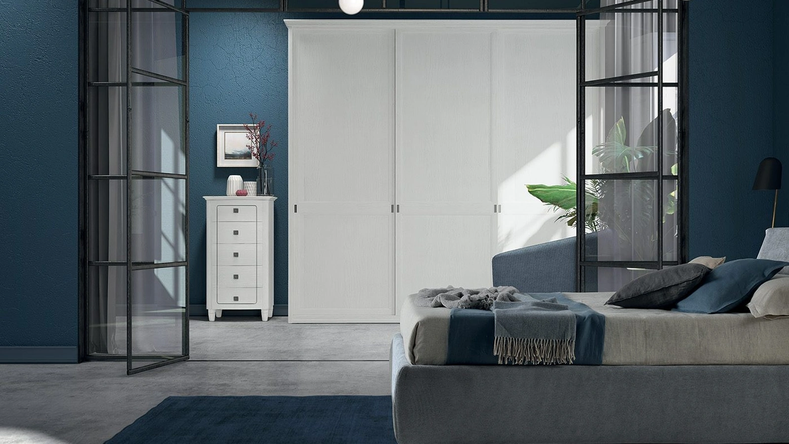 Armadio con ante scorrevoli Arcadia AM207 in melaminico di Colombini Casa