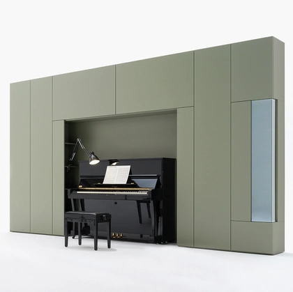 Armadio Freedhome a ponte in laccato opaco con ante battenti di Caccaro