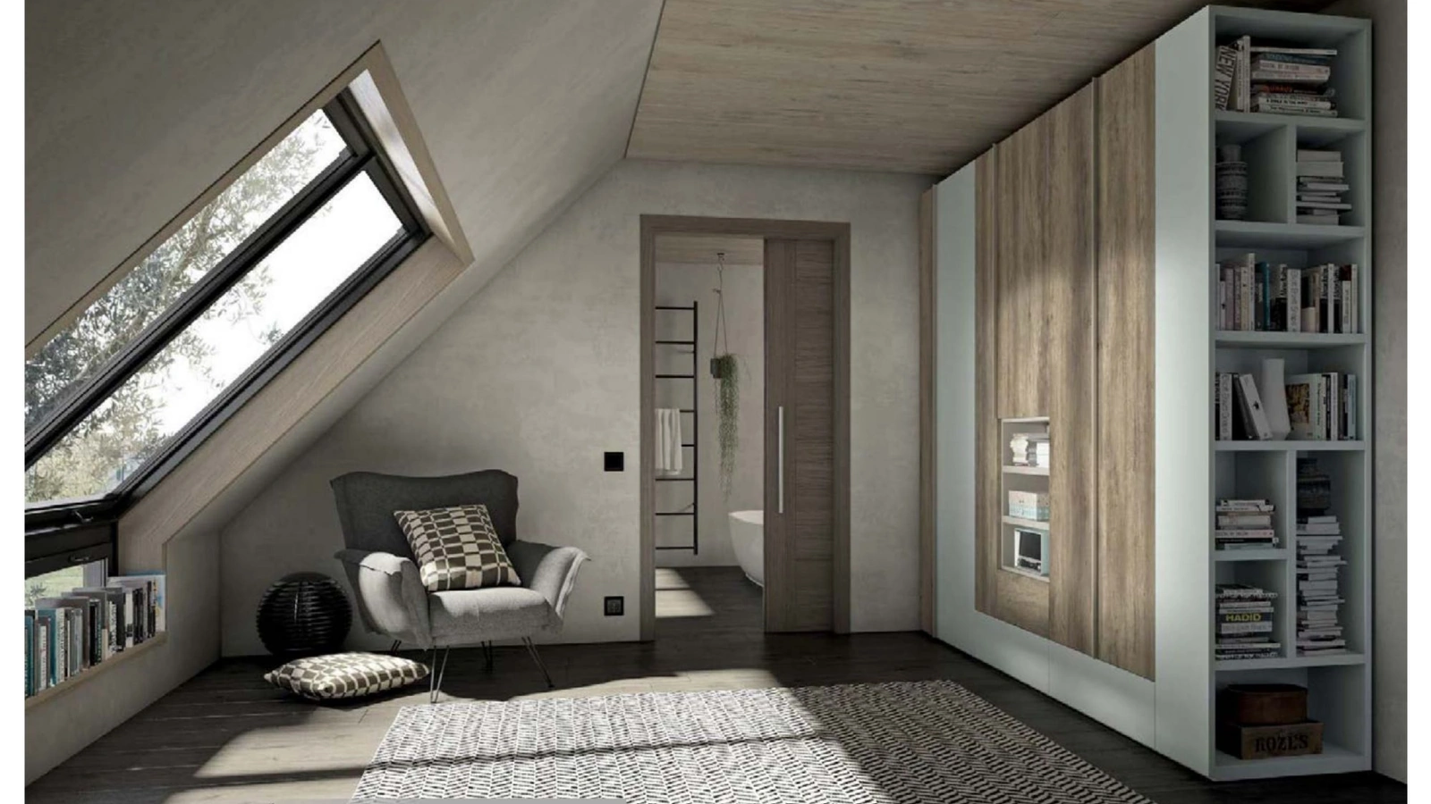 Armadio con ante battenti Profilo GD1060 di Abitare Mobilstella