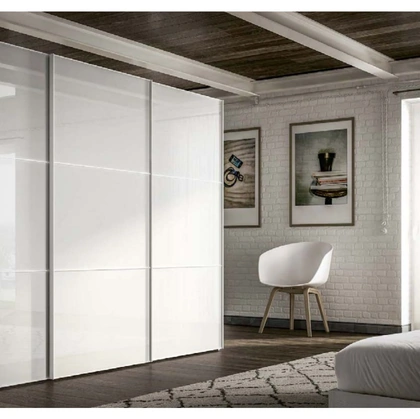 Polar con ante scorrevoli in vetro laccato GD5045 di Abitare Mobilstella