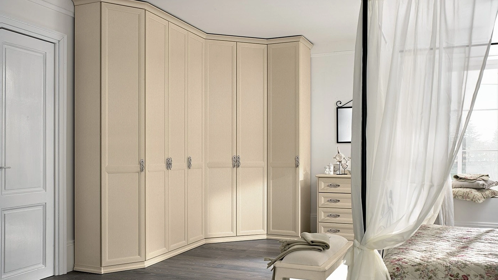 Armadio con ante battenti Arcadia AM222 in melaminico di Colombini Casa