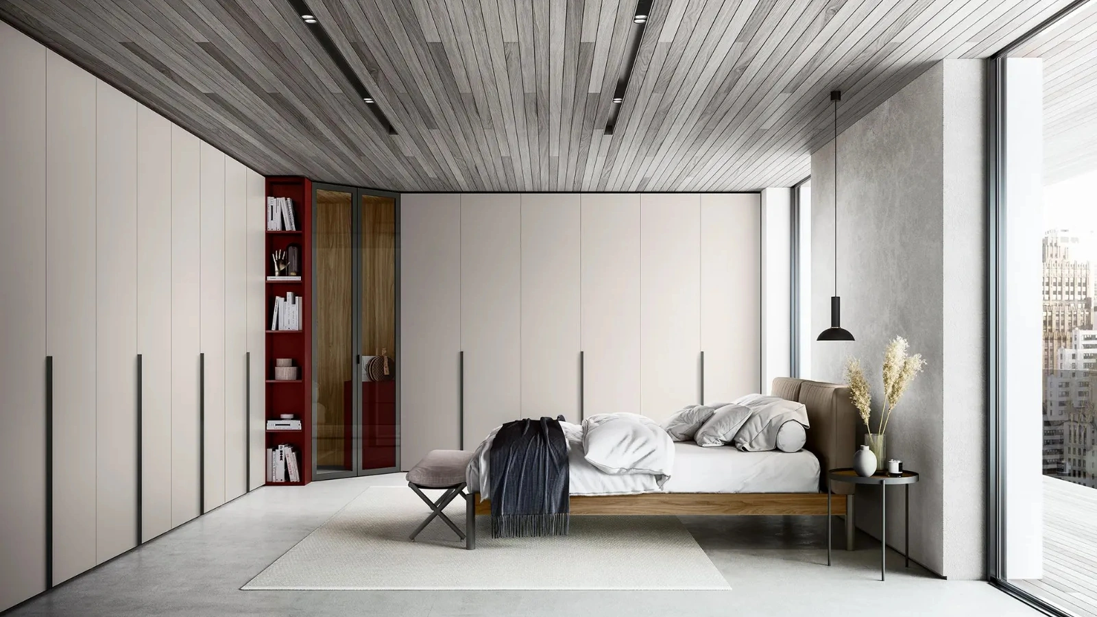 Armadio con ante battenti Shape di Dielle Modus