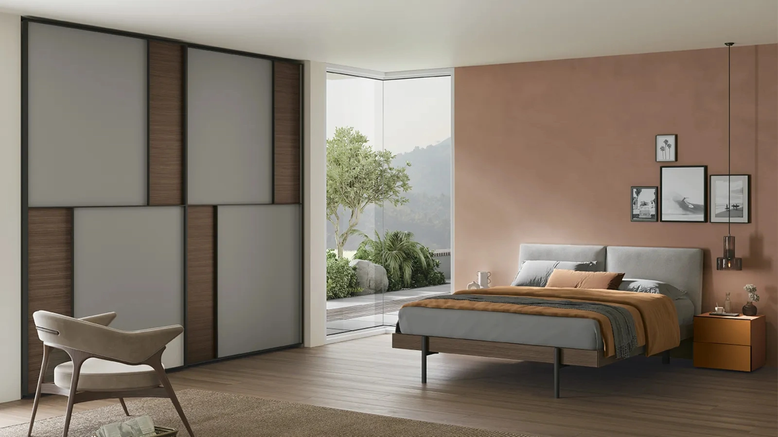 Armadio con ante scorrevoli Vela di Dielle Modus