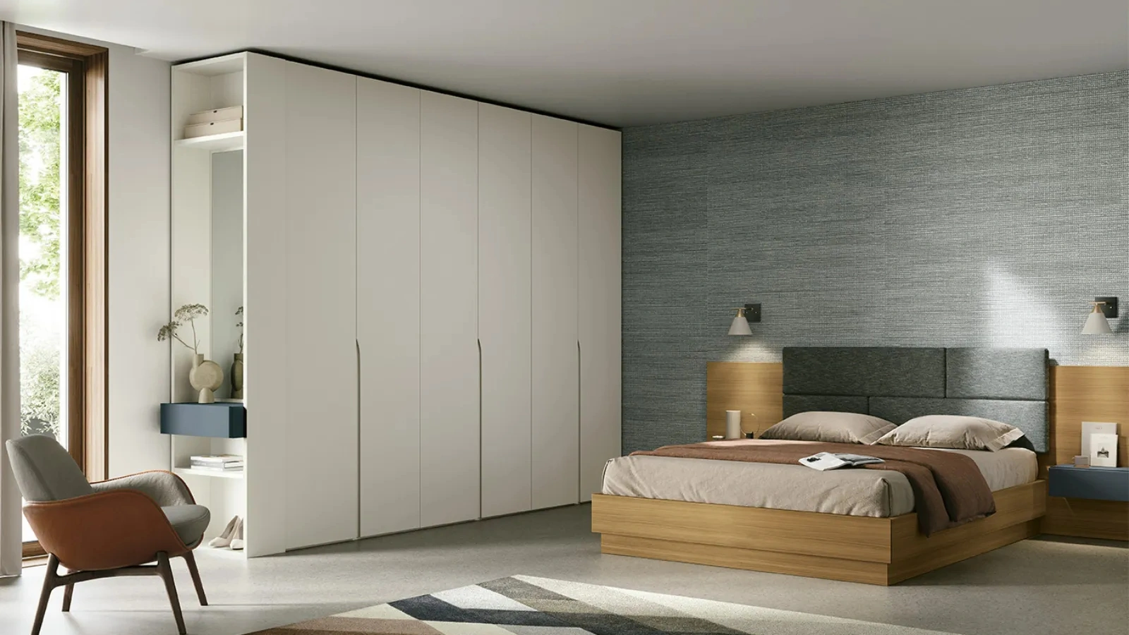 Armadio con ante battenti Wind di Dielle Modus