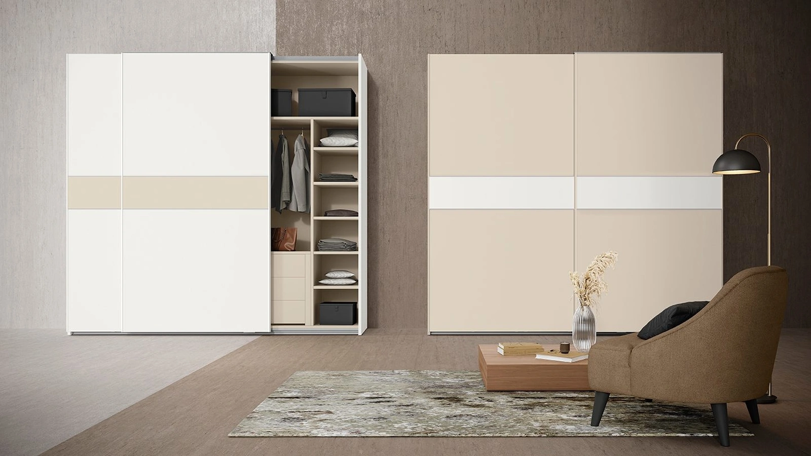 Armadio con ante scorrevoli Golf Utility 38 di Colombini Casa