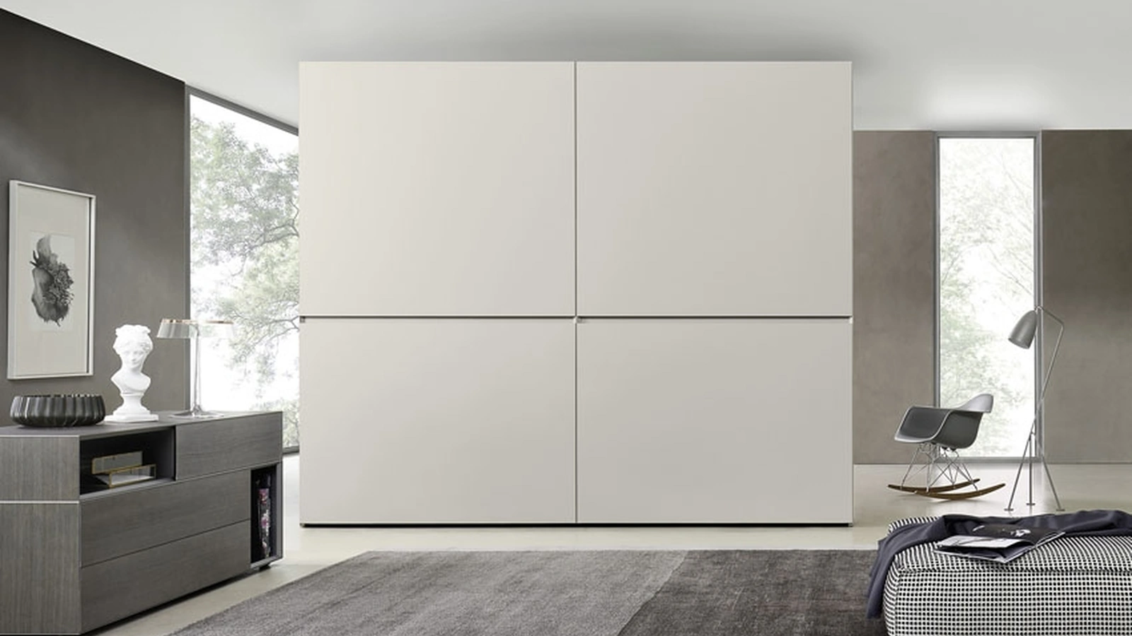 Armadio con ante scorrevoli Horizontal Complanare di Sangiacomo