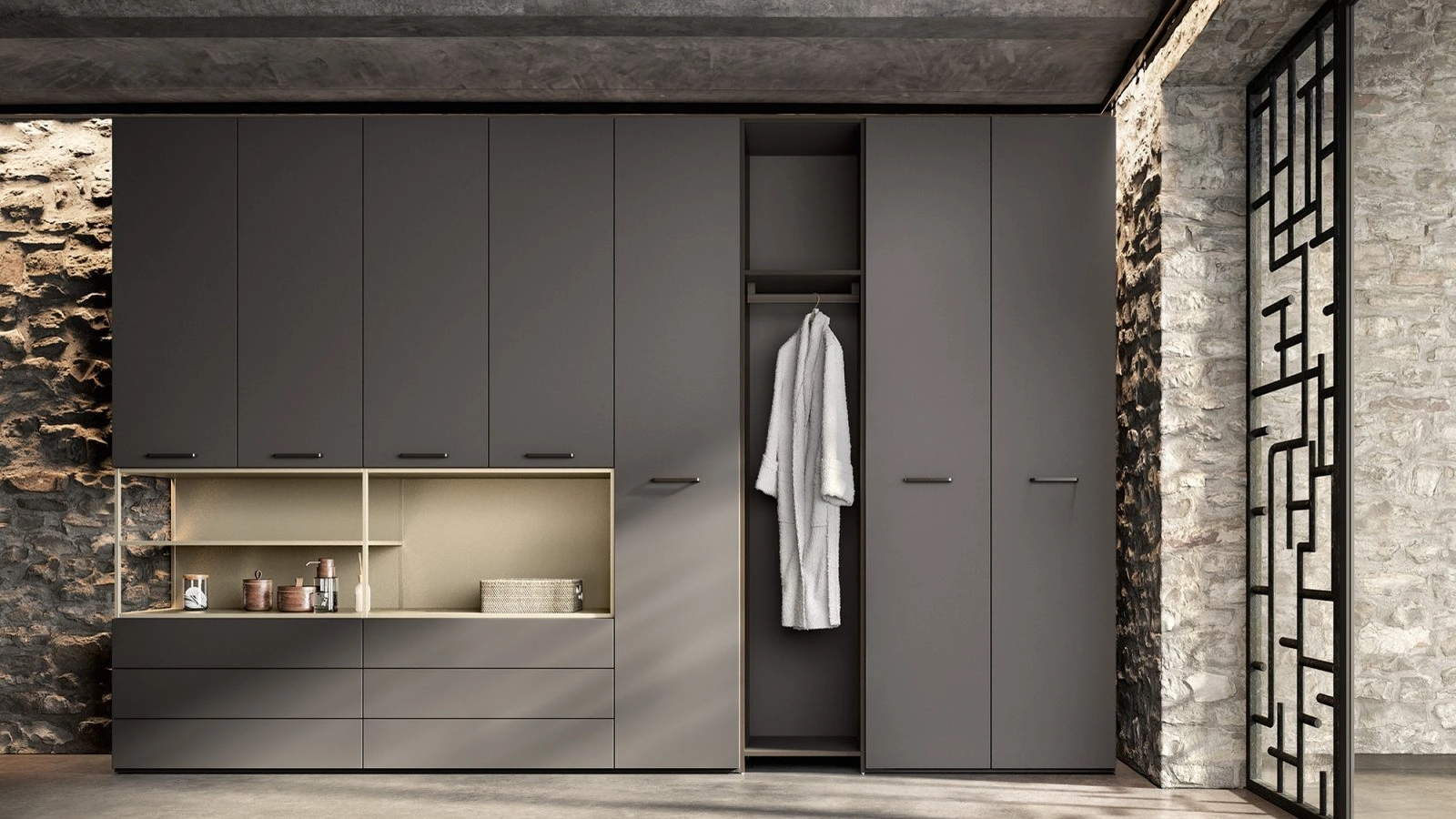 Armadio con ante battenti Multifunzione di Abitare Mobilstella