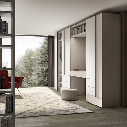 Armadio Profilo GD1045 con zona trucco di Abitare Mobilstella