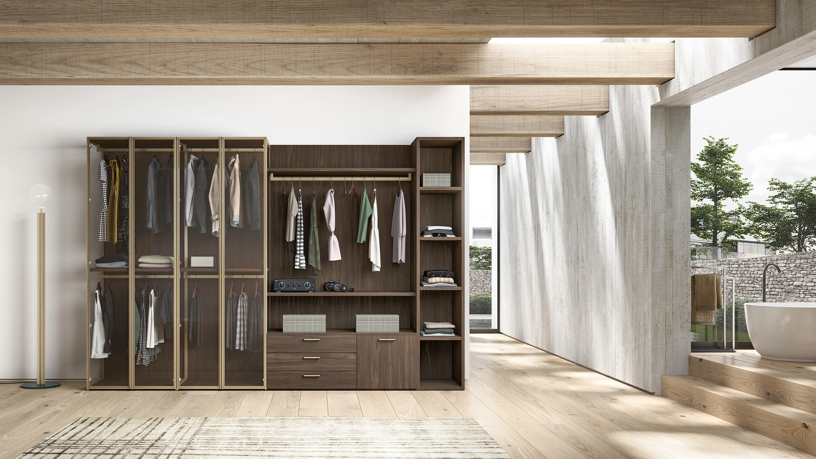 Armadio ad ante battenti Opera GH035 di Abitare Mobilstella