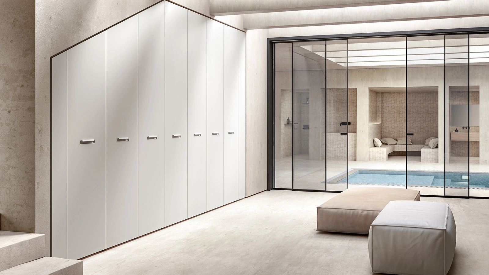 Armadio Opera e Palo Urban su misura GHF005 di Abitare Mobilstella