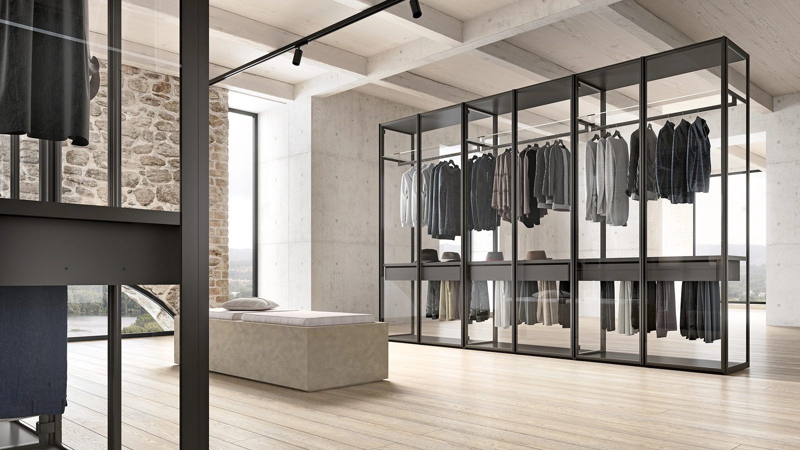 Armadio Opera in Vetro di Abitare Mobilstella