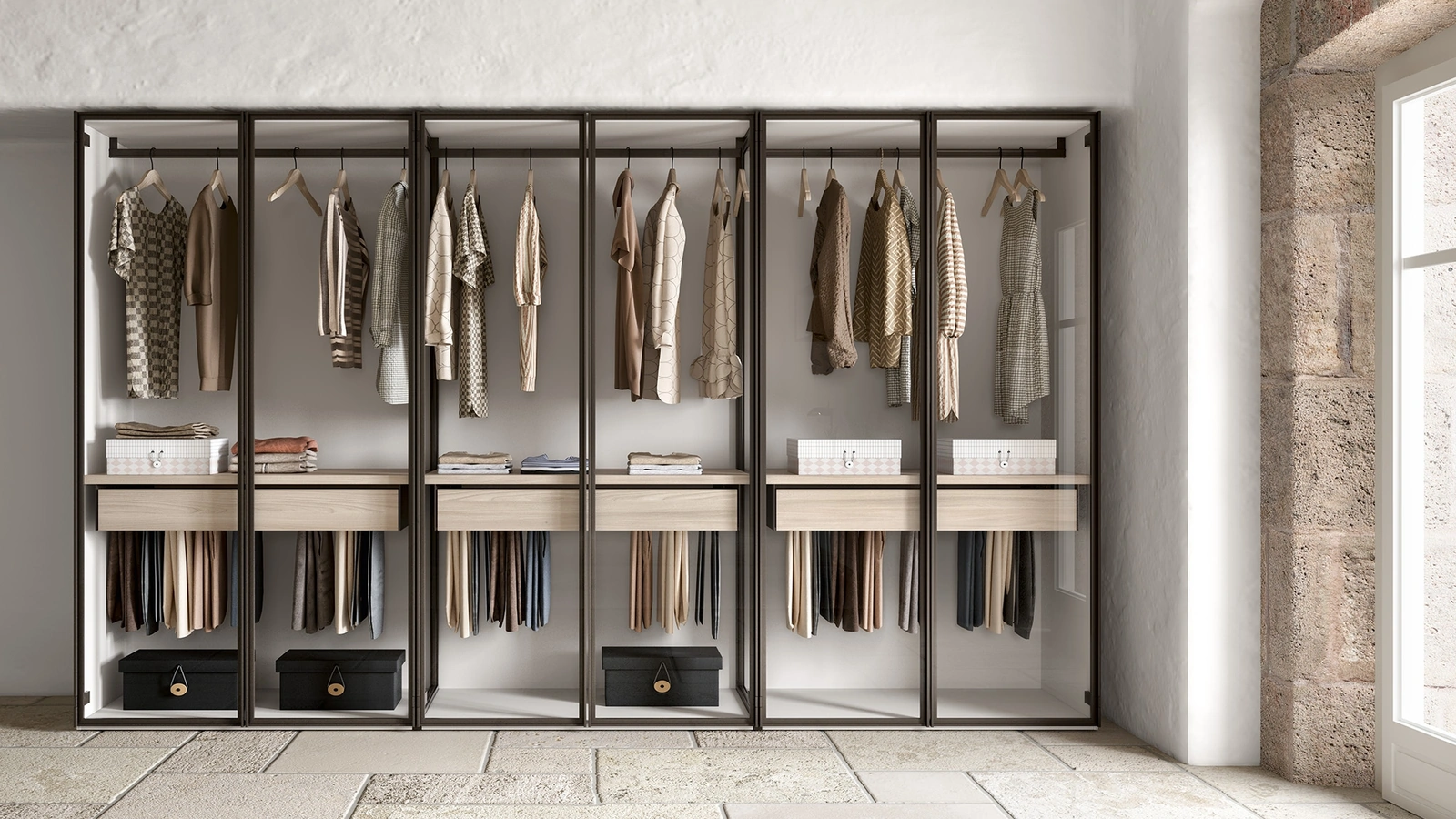 Armadio Opera in Vetro di Abitare Mobilstella