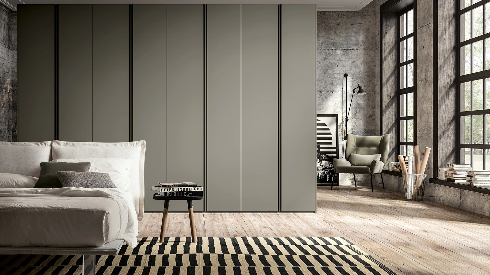 Armadio con ante battenti Profilo GD1010 di Abitare Mobilstella