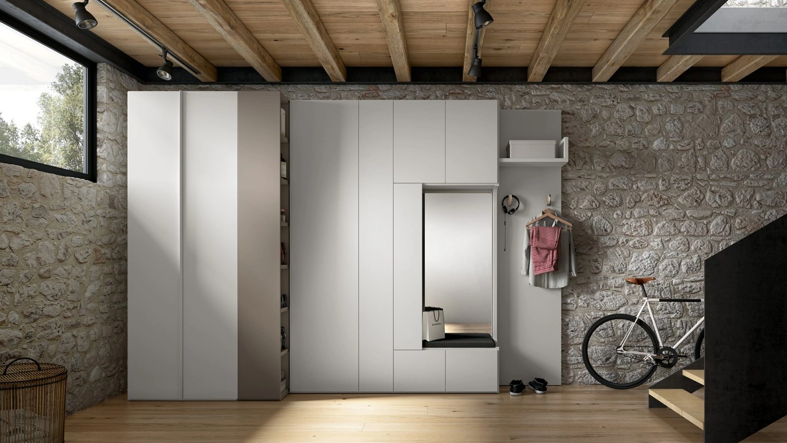 Armadio Profilo Multifunzione GD1320 di Abitare Mobilstella