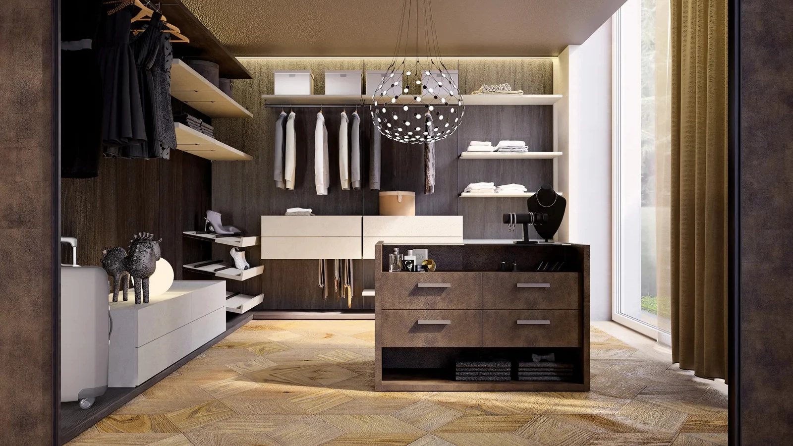 Cabina Armadio laccata Rack System di Dielle Modus