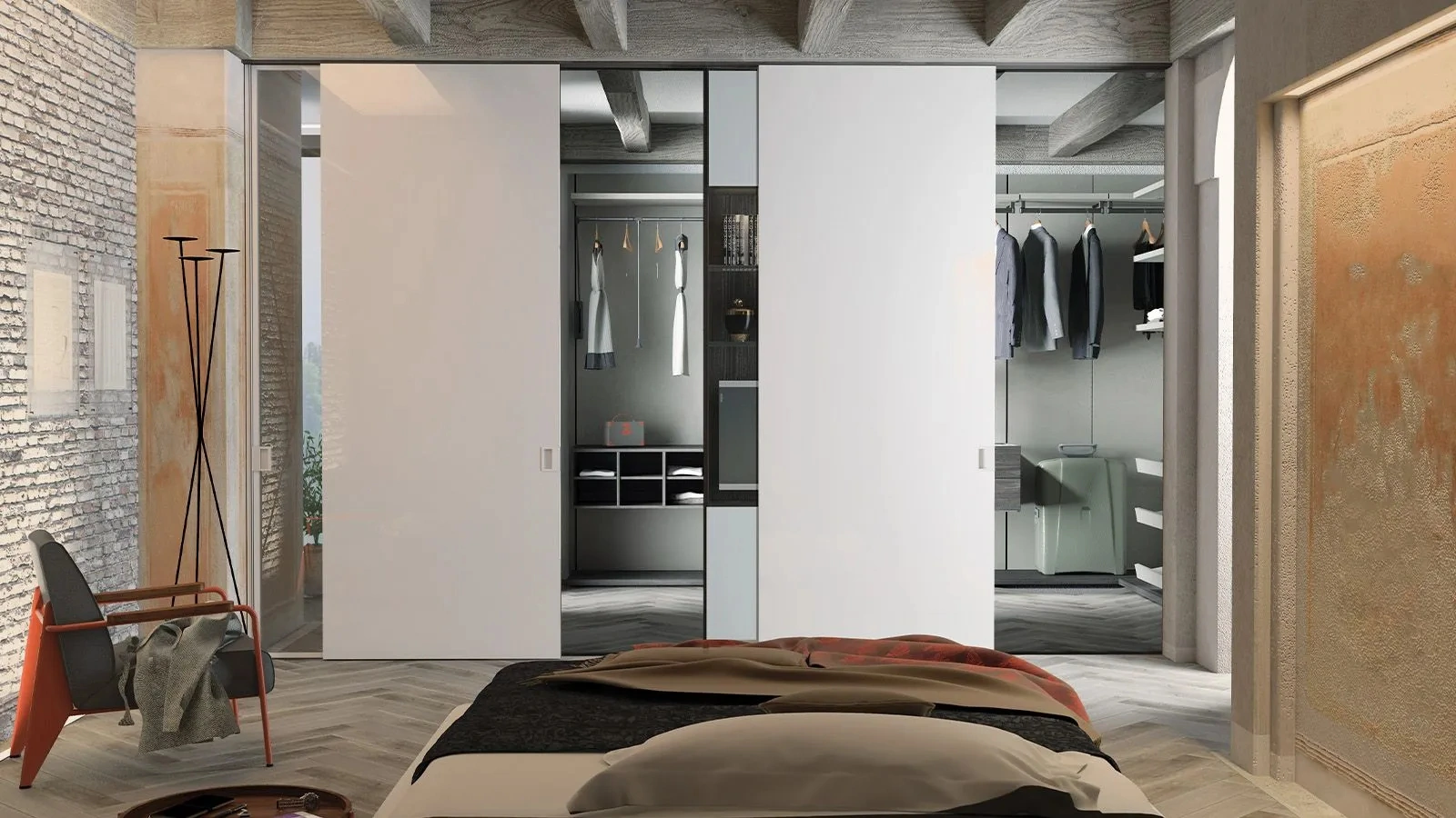 Cabina Armadio laccata Rack System di Dielle Modus