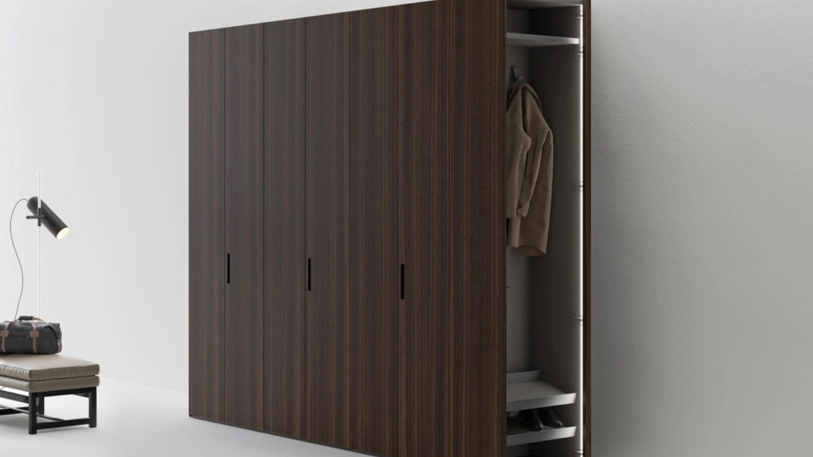 Armadio Freedhome Terminale con ante battenti di Caccaro