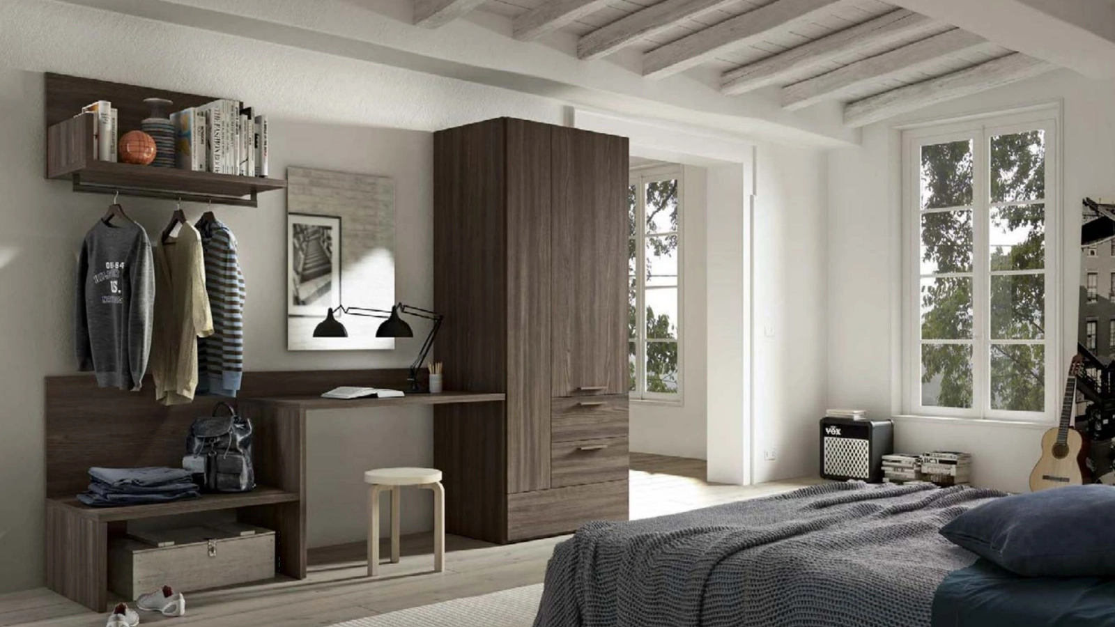 Armadio con ante battenti Urban GD1095 di Abitare Mobilstella