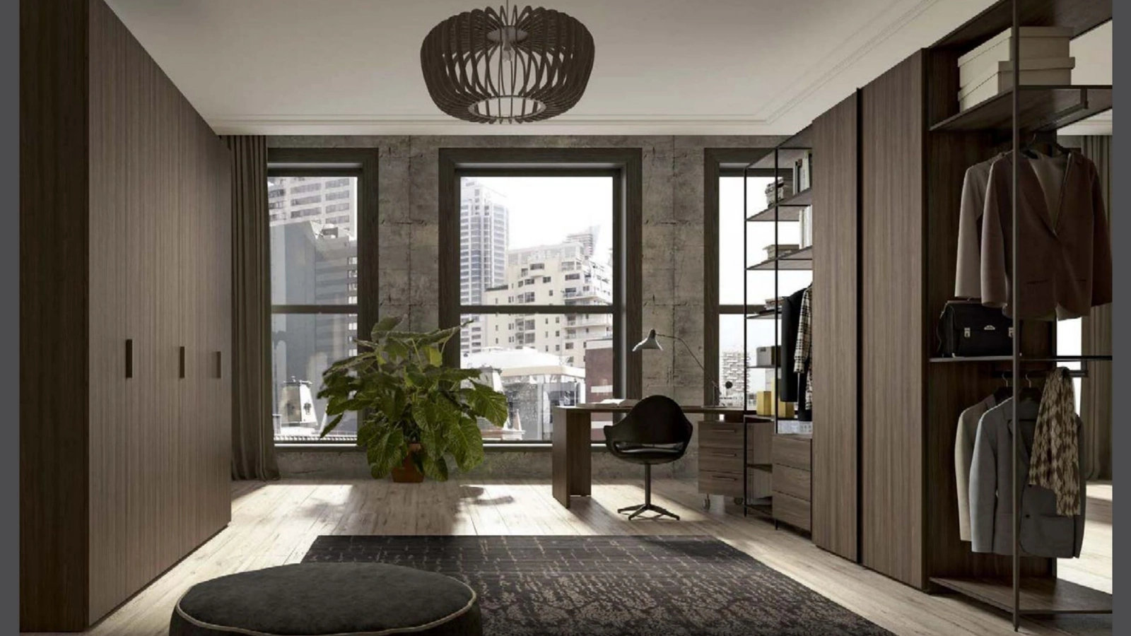 Armadio con ante battenti Urban GD1105 di Abitare Mobilstella