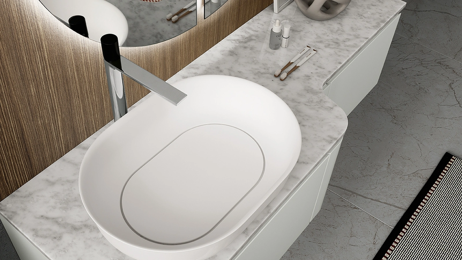 Mobile da Bagno sospeso Gola 05 di Archeda