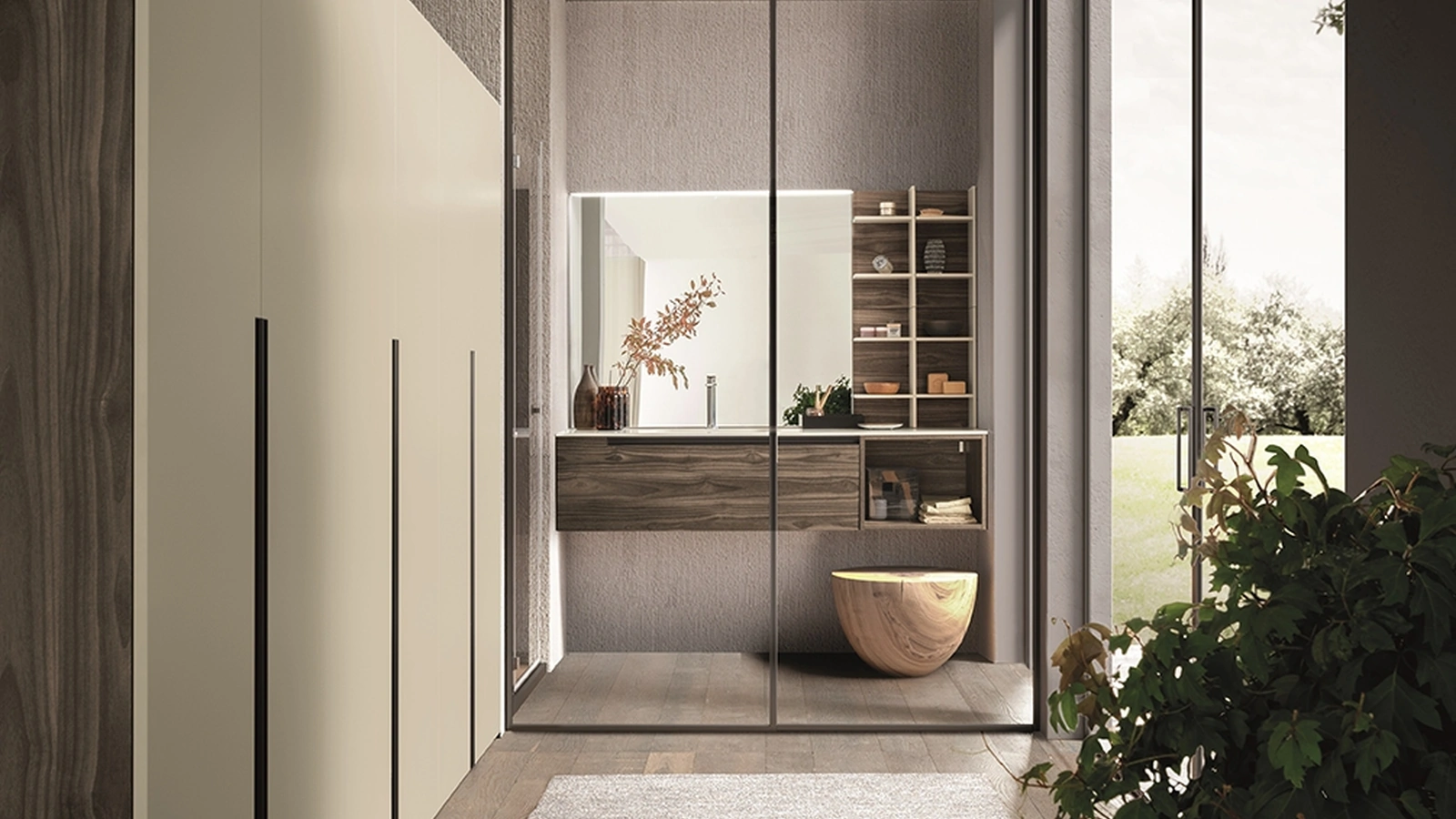 Mobile da Bagno in melaminico e laccato Laundry 09 di Archeda