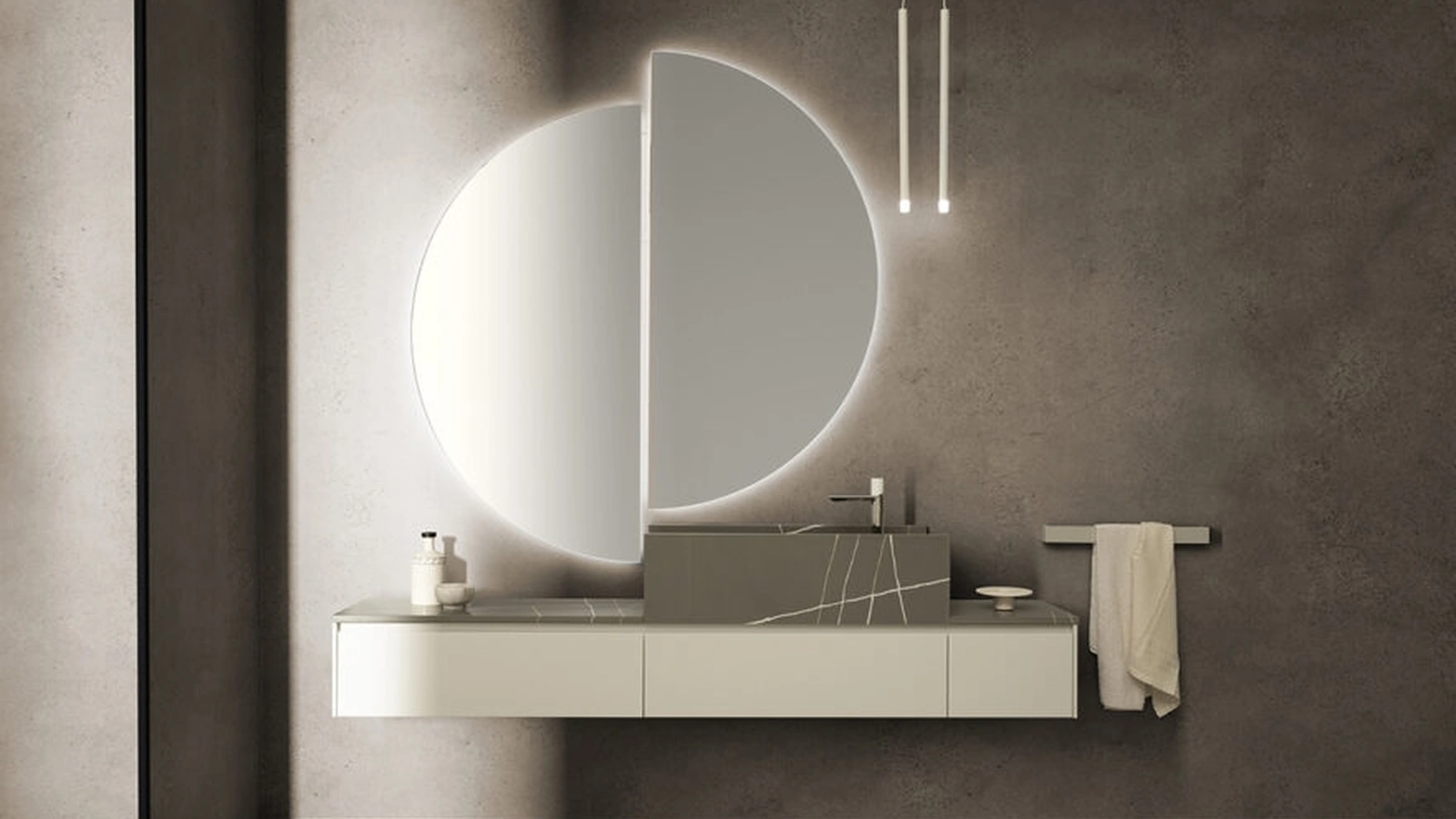 Mobile da Bagno sospeso Tulle 05 di Archeda