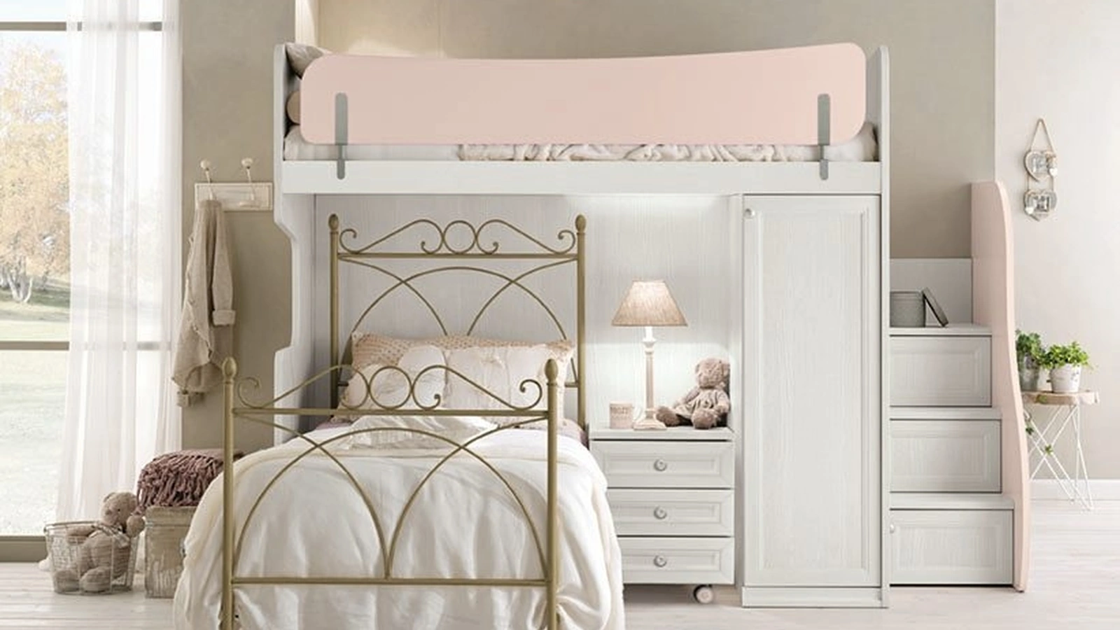 Cameretta a soppalco Arcadia AC019 di Colombini Casa