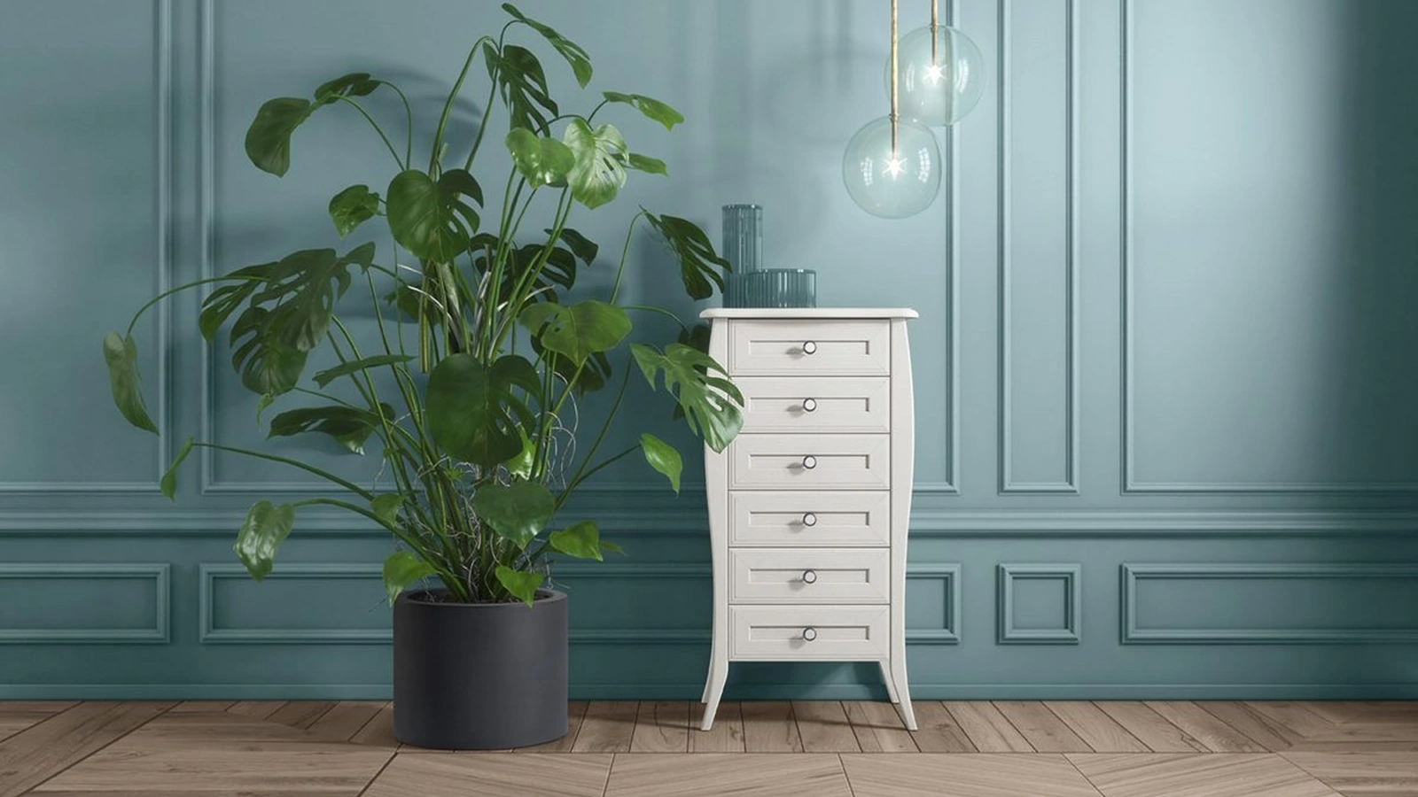 Cassettiera Arcadia Shabby Chic di Colombini Casa