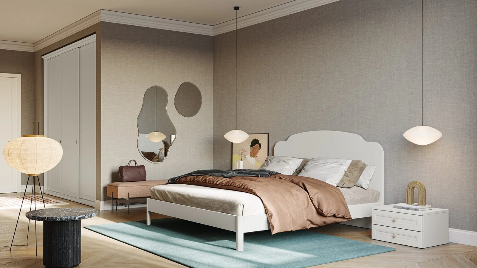 Comodino Arcadia Simply di Colombini Casa