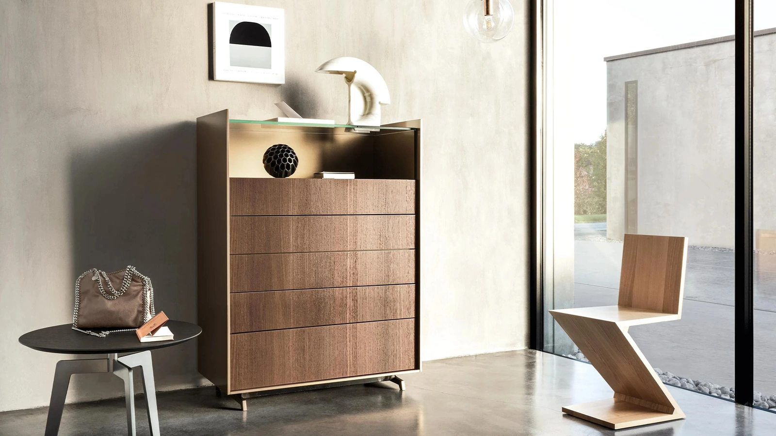 Cassettiera Cabaret Glass di Sangiacomo