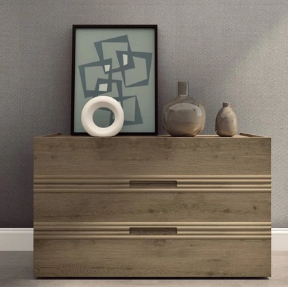 Comò Recta in legno di rovere di Fratelli Mirandola