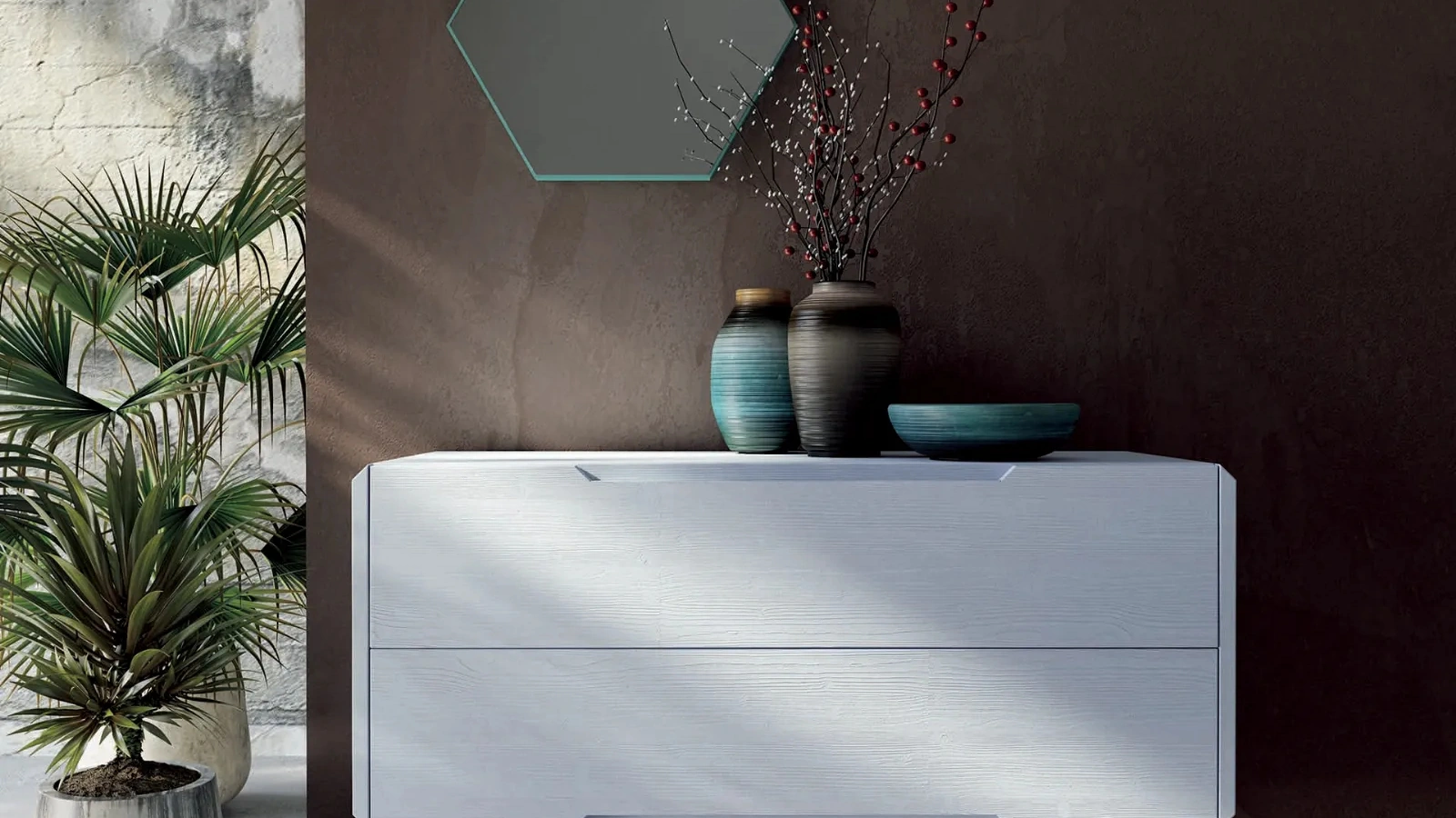 Comò Dolcevita in legno laccato di Fratelli Mirandola