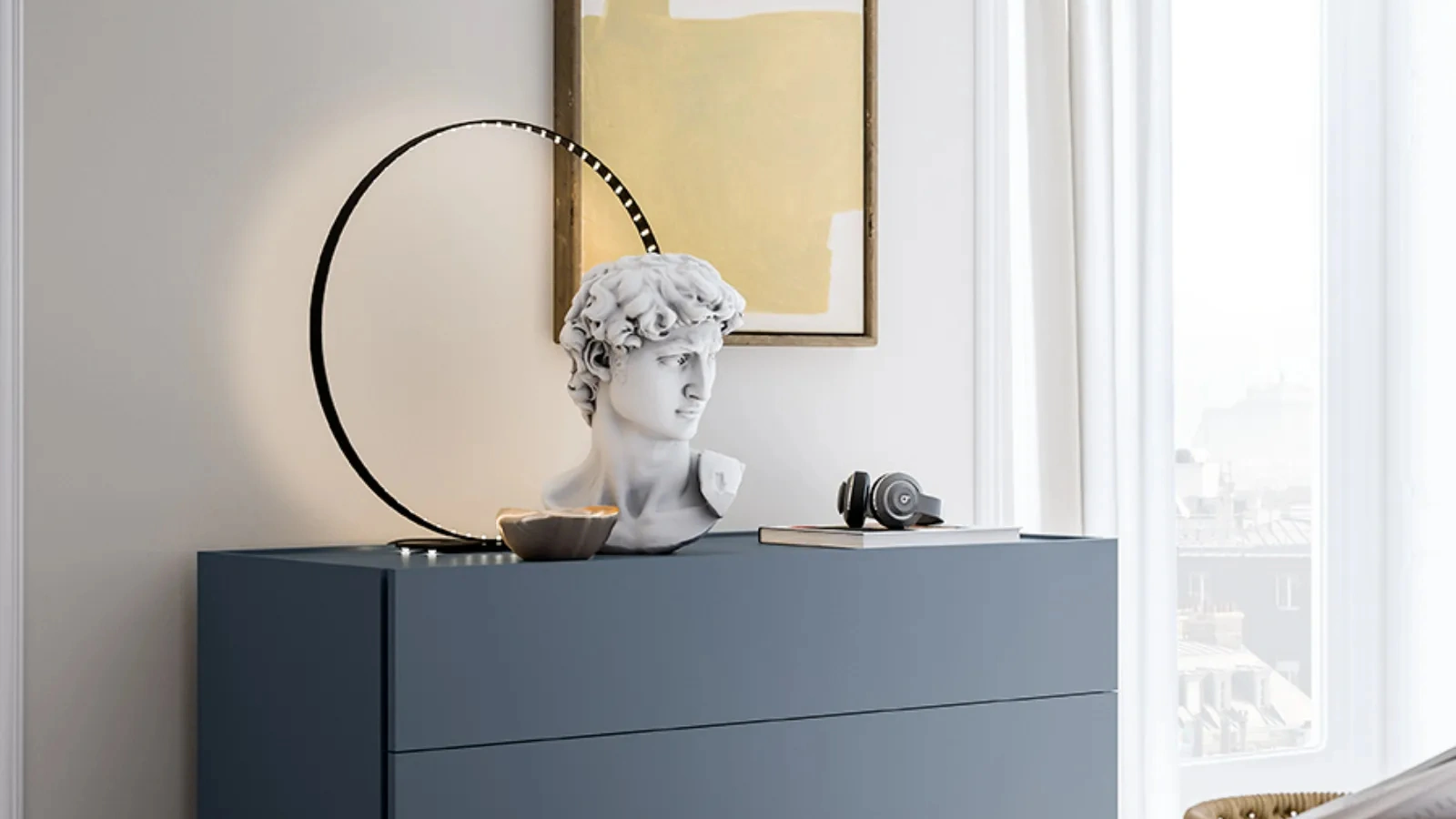 Comò Free laccato opaco di Dielle Modus