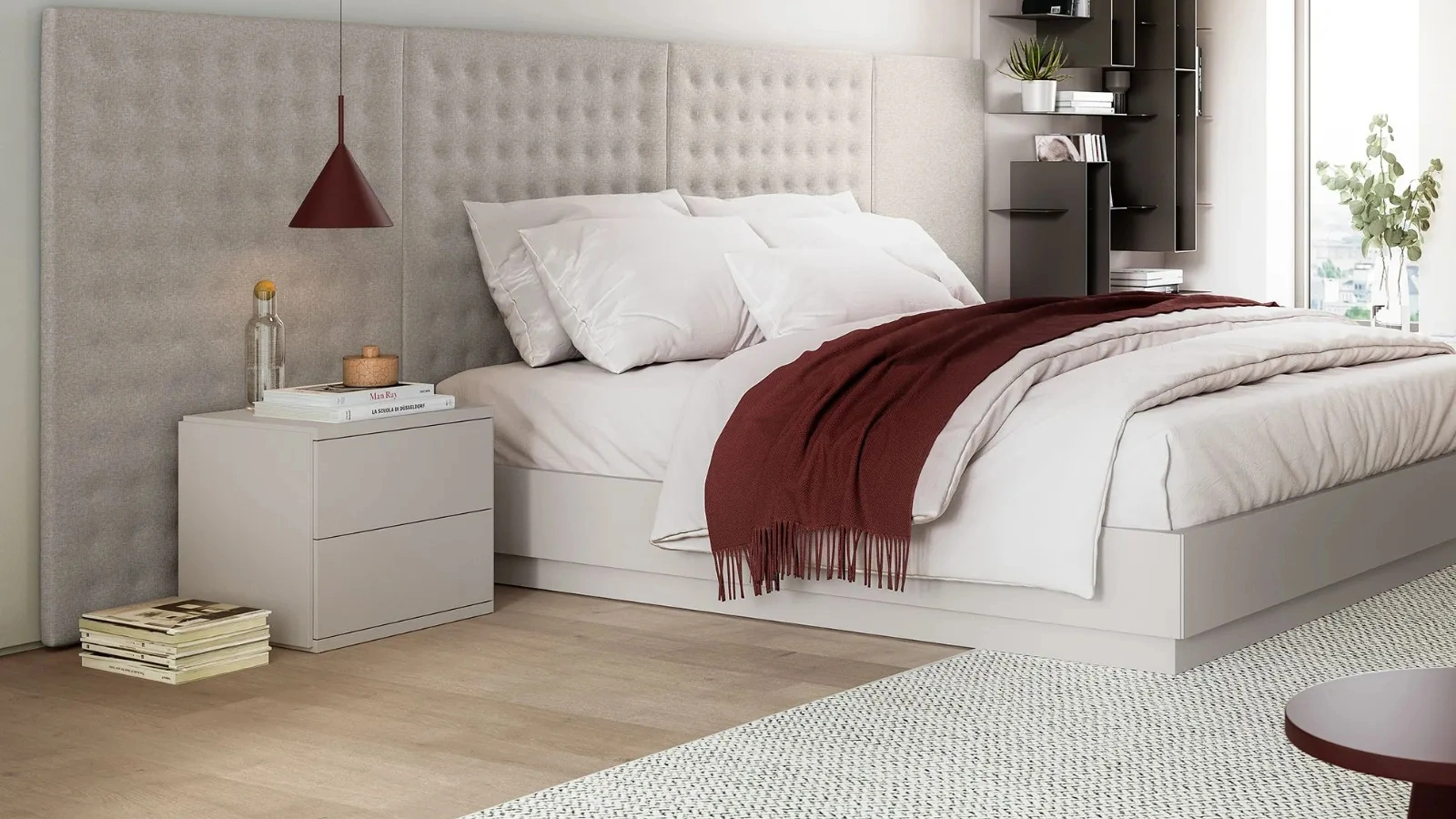 Comodino Layers laccato opaco di Dielle Modus